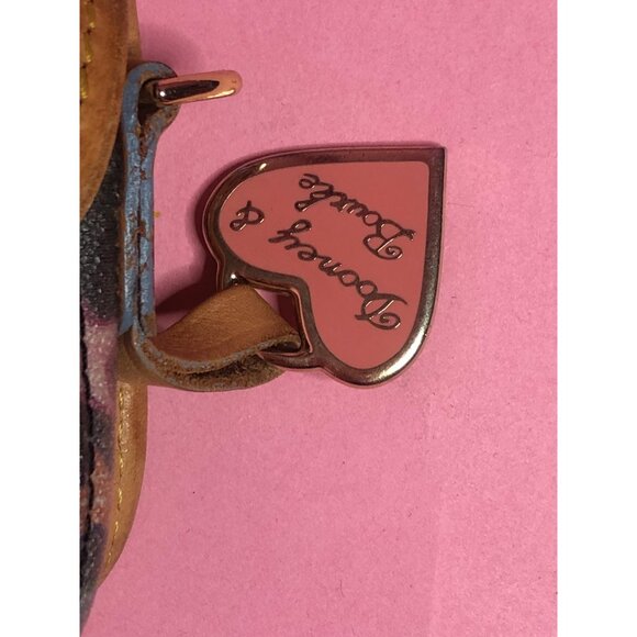 Y2K 2000s DOONEY and BOURKE Rainbow STAR. Celestial. Black. Coated Canvas Wallet - Picture 7 of 10